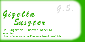 gizella suszter business card